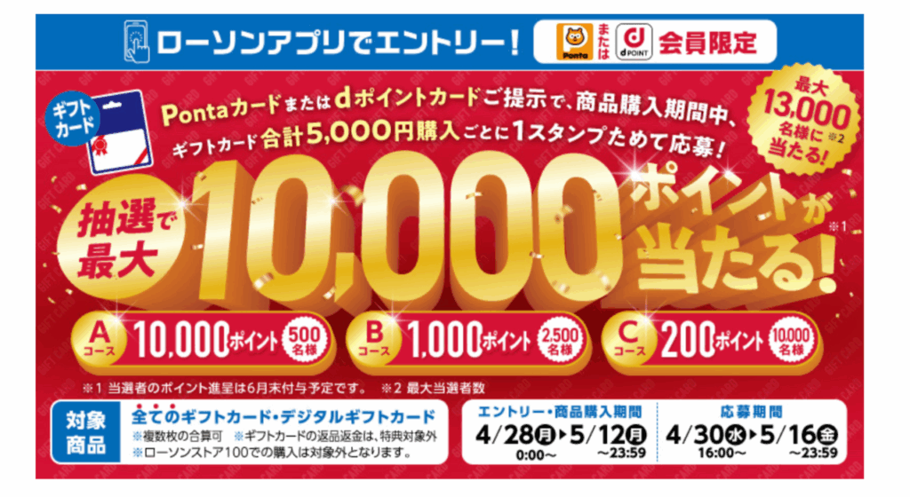 ローソン｜最大10％還元